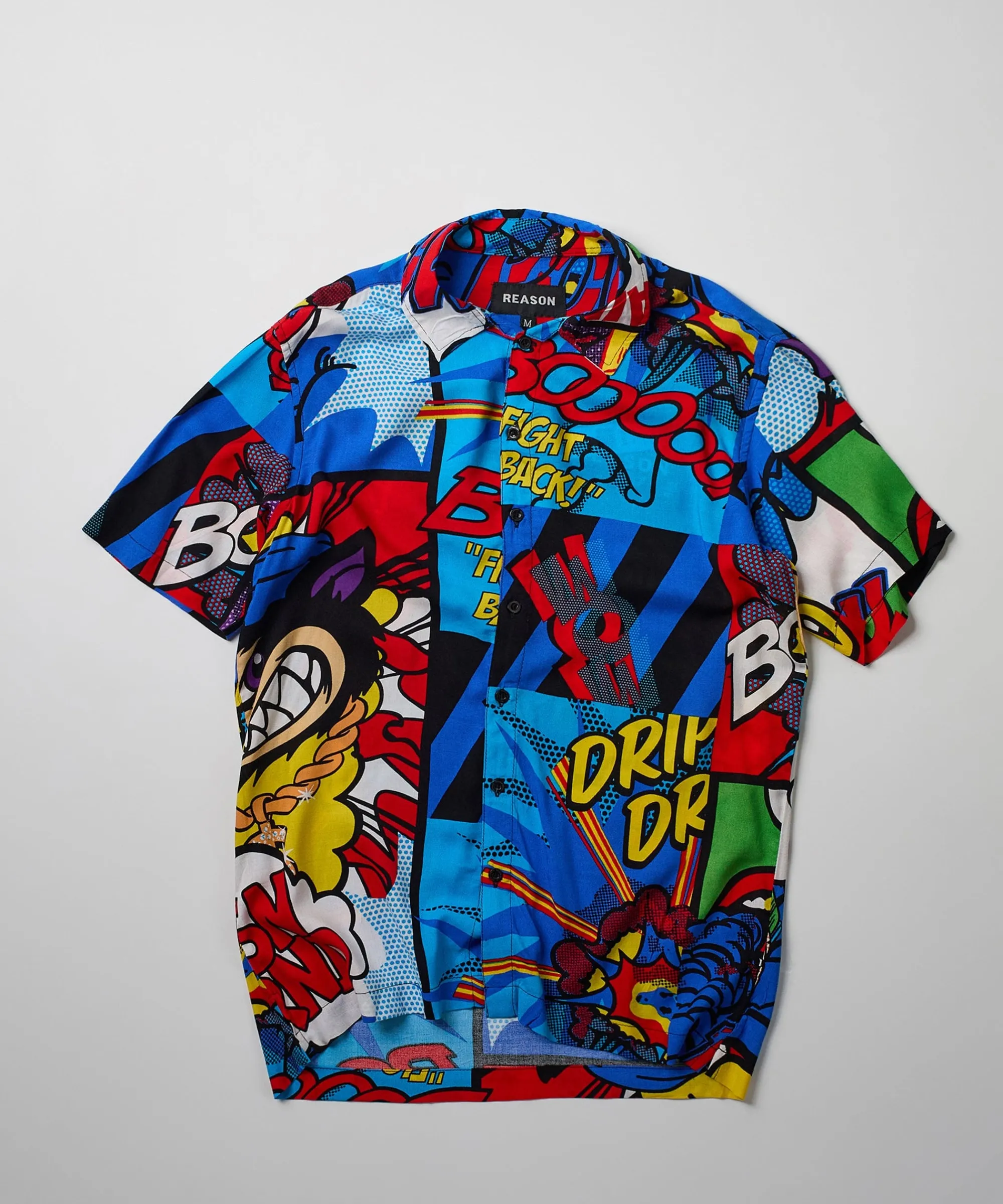 money_drip_allover_print_short_sleeve_shirt_0.webp Shop Money Drip Allover Print Short Sleeve Shirt Button Downs