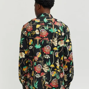 Outlet Mushroom Woven Long Sleeve Shirt - Multi Button Downs