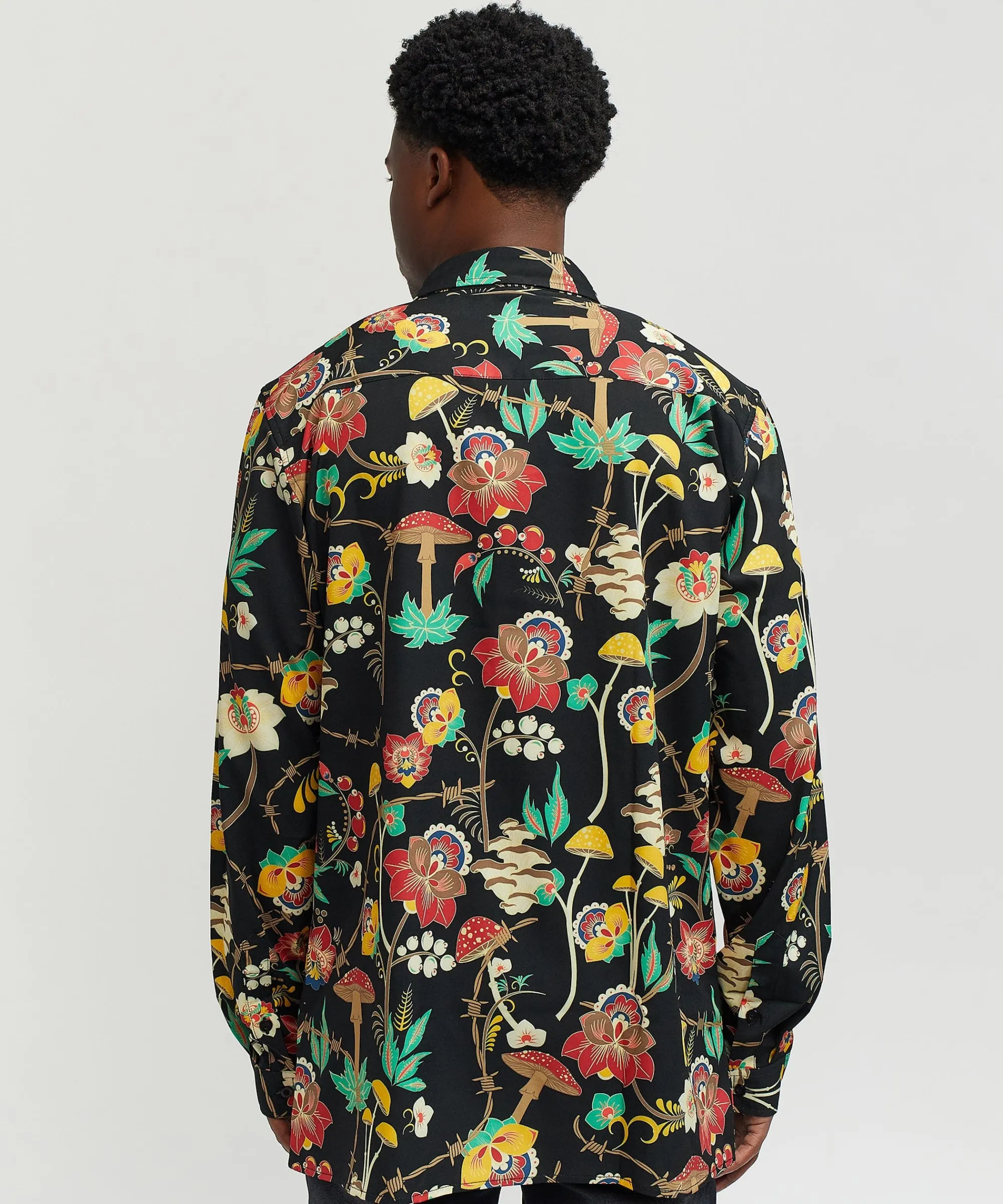 mushroom_woven_long_sleeve_shirt__multi_1.webp Outlet Mushroom Woven Long Sleeve Shirt - Multi Button Downs