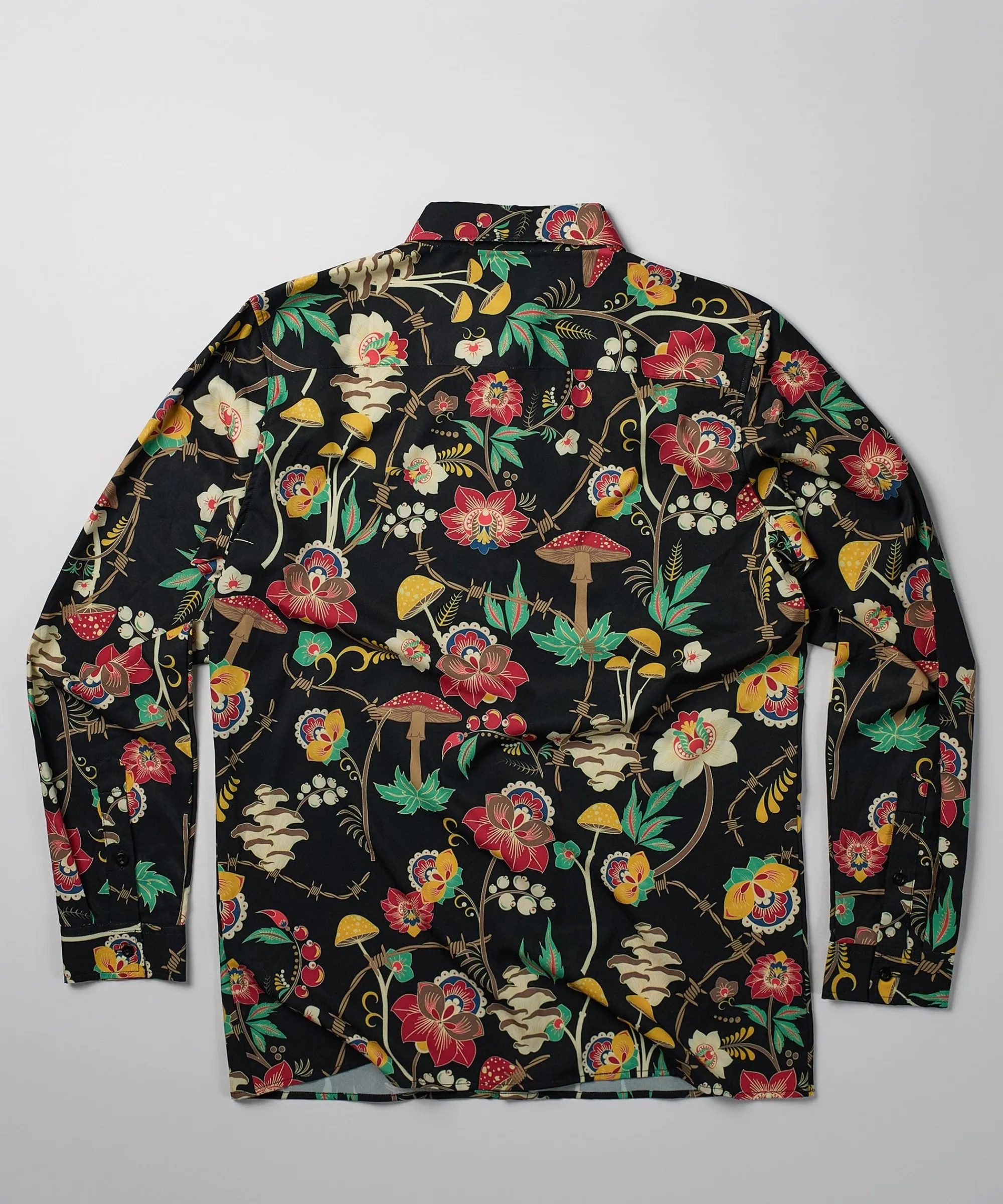 mushroom_woven_long_sleeve_shirt__multi_3.webp Outlet Mushroom Woven Long Sleeve Shirt - Multi Button Downs