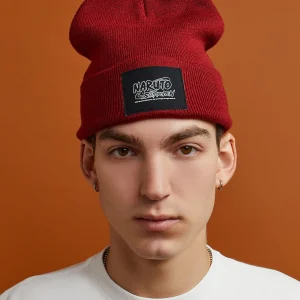 Fashion Naruto Shippuden Beanie - Burgundy Hats | Beanies