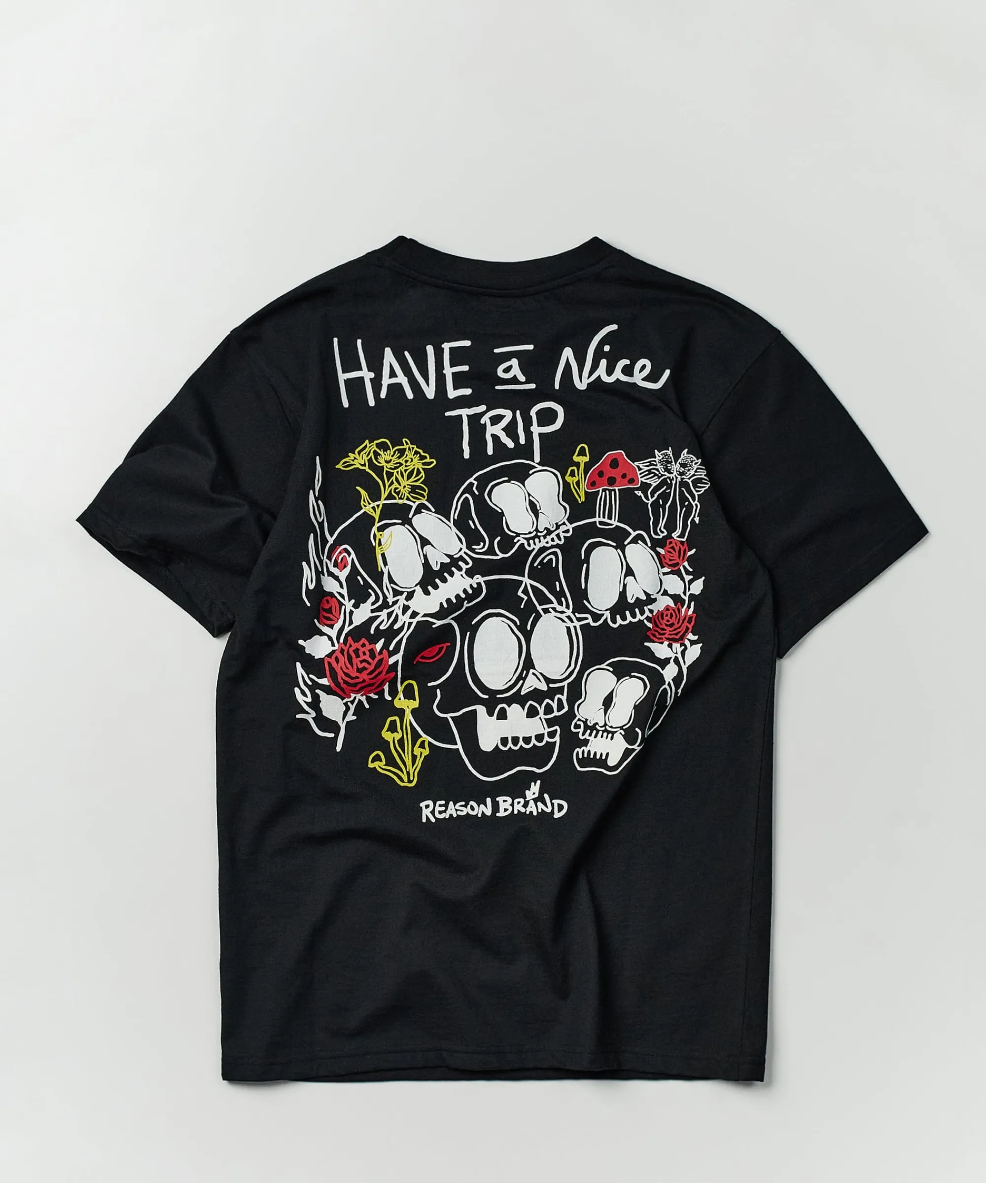 nice_trip_short_sleeve_graphic_print_embroidered_pocket_tee__black_0.webp Cheap Nice Trip Short Sleeve Graphic Print Embroidered Pocket Tee - Black Graphic Tees