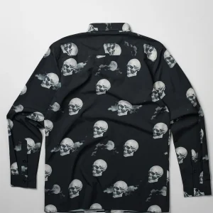 Flash Sale Nightvision Allover Print Viscose Woven Long Sleeve Shirt Button Downs