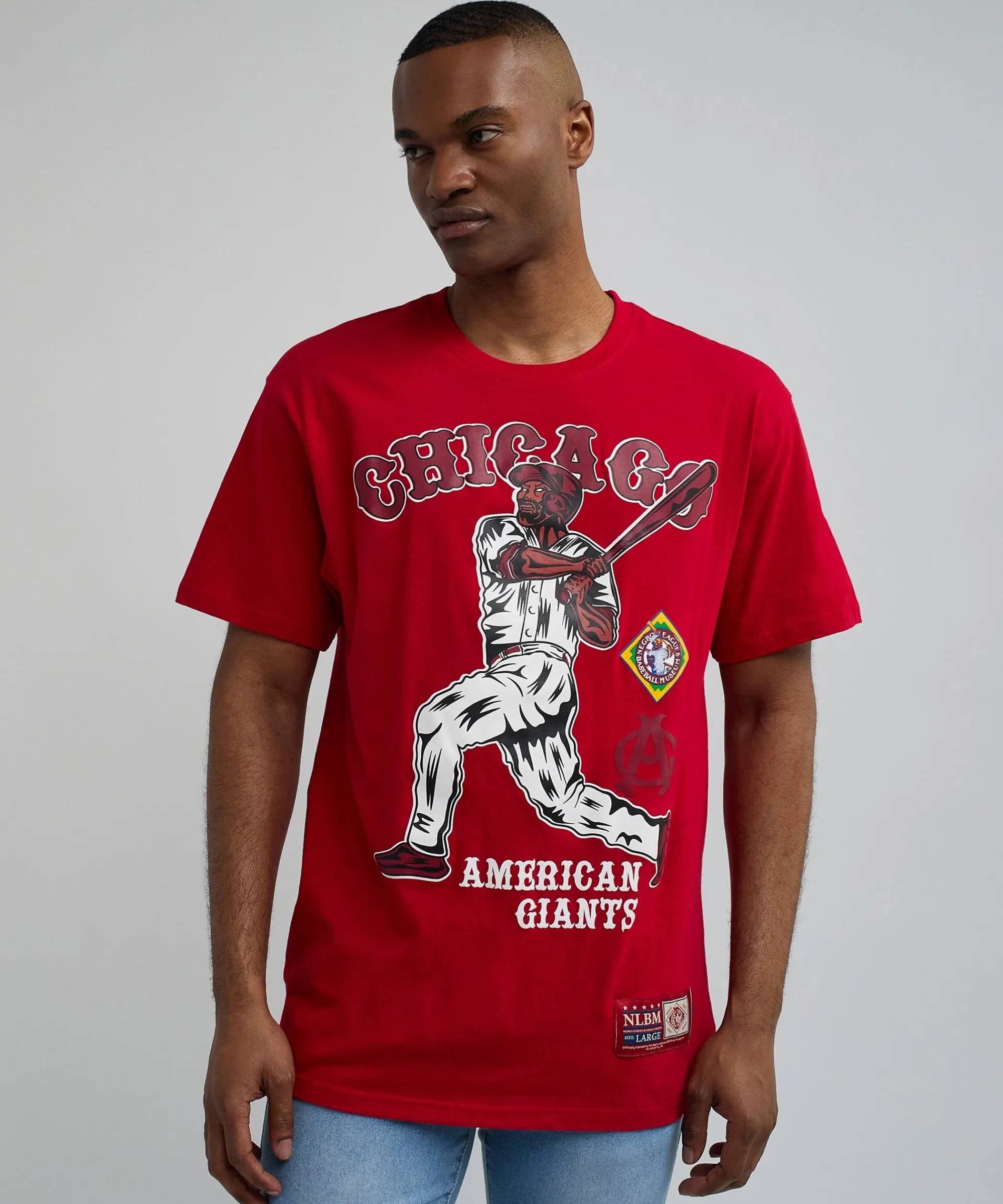 nlbm_chicago_short_sleeve_tee__red_5.webp Outlet NLBM Chicago Short Sleeve Tee - Red Graphic Tees