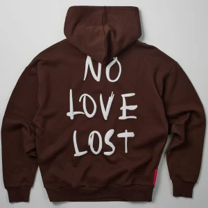 Flash Sale No Love Lost Hoodie - Brown Hoodies | Hoodies