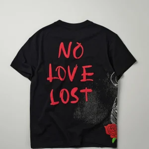 Sale No Love Lost Short Sleeve Tee - Black Graphic Tees