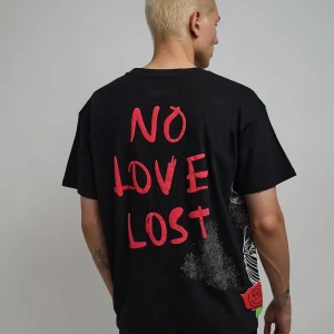 Sale No Love Lost Short Sleeve Tee - Black Graphic Tees