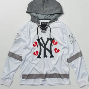 New NY Crossbone Hockey Jersey Hoodies | Hoodies