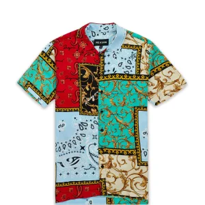 Shop Olympian Allover Print Short Sleeve Shirt Button Downs