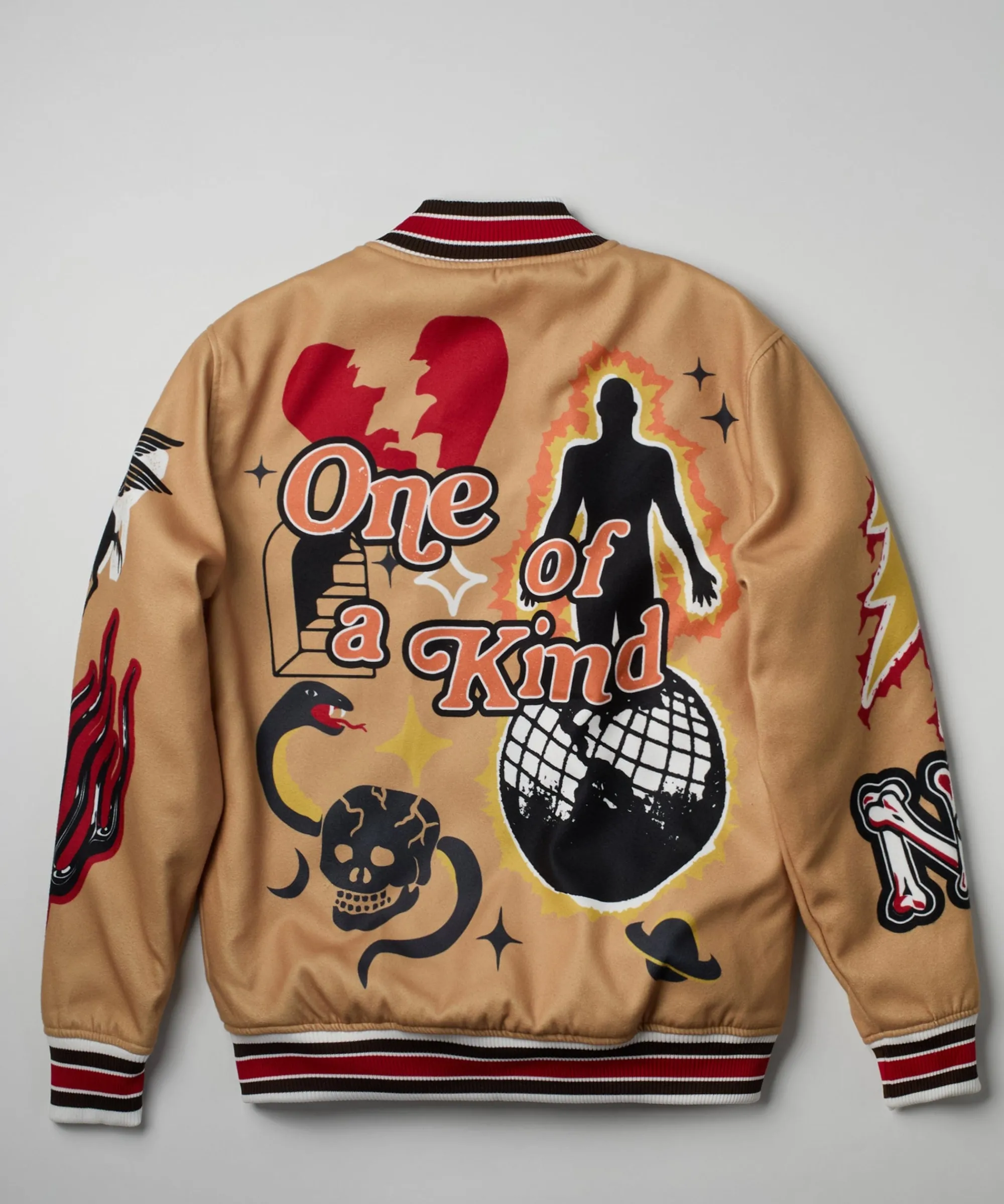 one_of_a_kind_varsity_jacket__khaki_1.webp Flash Sale One Of A Kind Varsity Jacket - Khaki Varsity Jackets