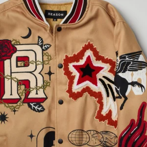 Flash Sale One Of A Kind Varsity Jacket - Khaki Varsity Jackets