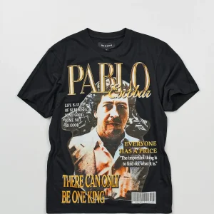 Cheap Pablo Cover Short Sleeve Tee - Black Graphic Tees