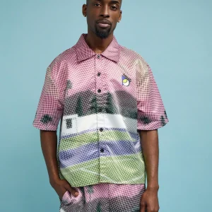 Hot Palm Springs Court Short Sleeve Shirt Button Downs