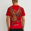Store Phoenix Short Sleeve Graphic Print Tee - Red Graphic Tees