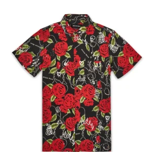 Shop Plus Size Harper Rose Allover Print Short Sleeve Shirt Button Downs