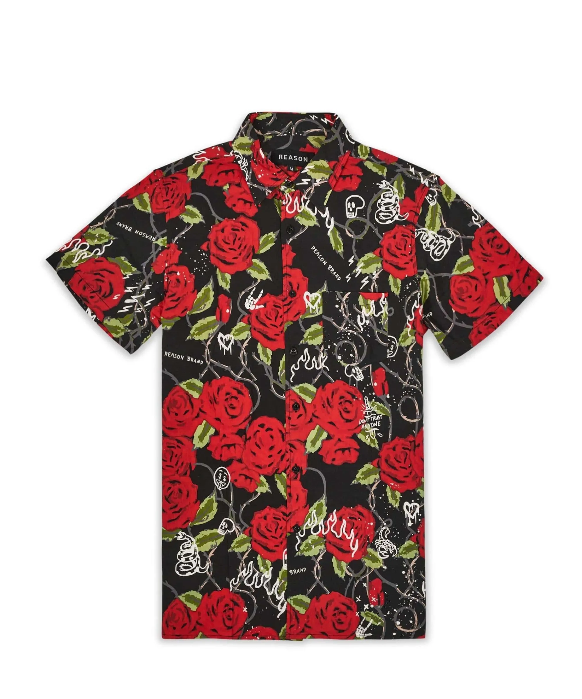 plus_size_harper_rose_allover_print_short_sleeve_shirt_0.webp Shop Plus Size Harper Rose Allover Print Short Sleeve Shirt Button Downs