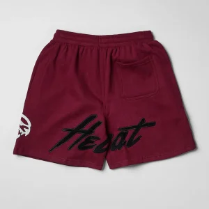 Shop Plus Size Hellcat Fleece Shorts - Burgundy Shorts