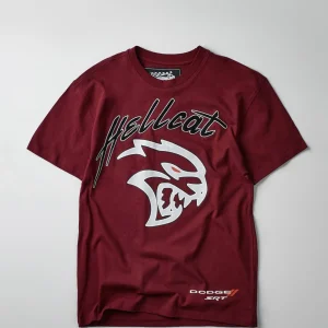 Store Plus Size Hellcat Short Sleeve Tee - Burgundy Graphic Tees