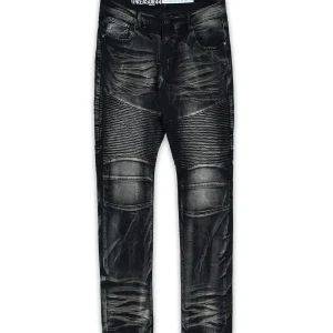 Hot Plus Size Mac Dark Wash Moto Jeans Denim Jeans | Denim