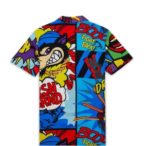 Store Plus Size Money Drip Allover Print Short Sleeve Shirt Button Downs