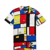 Flash Sale Plus Size Prank Allover Print Short Sleeve Shirt Button Downs