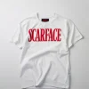 Store Plus Size Scarface Logo Caviar Print Short Sleeve Tee - White Graphic Tees