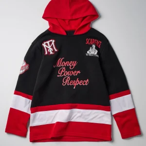 Outlet Plus Size Scarface Respect Hockey Fleece Hoodie Hoodies | Hoodies