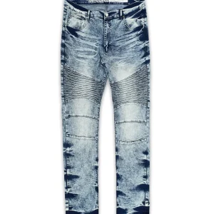 Best Plus Size Wright Medium Wash Moto Jeans Denim Jeans | Denim