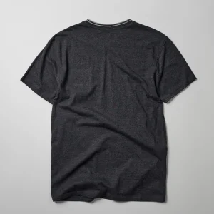 New Pocket Stripe Contrast Short Sleeve Tee - Charcoal Graphic Tees