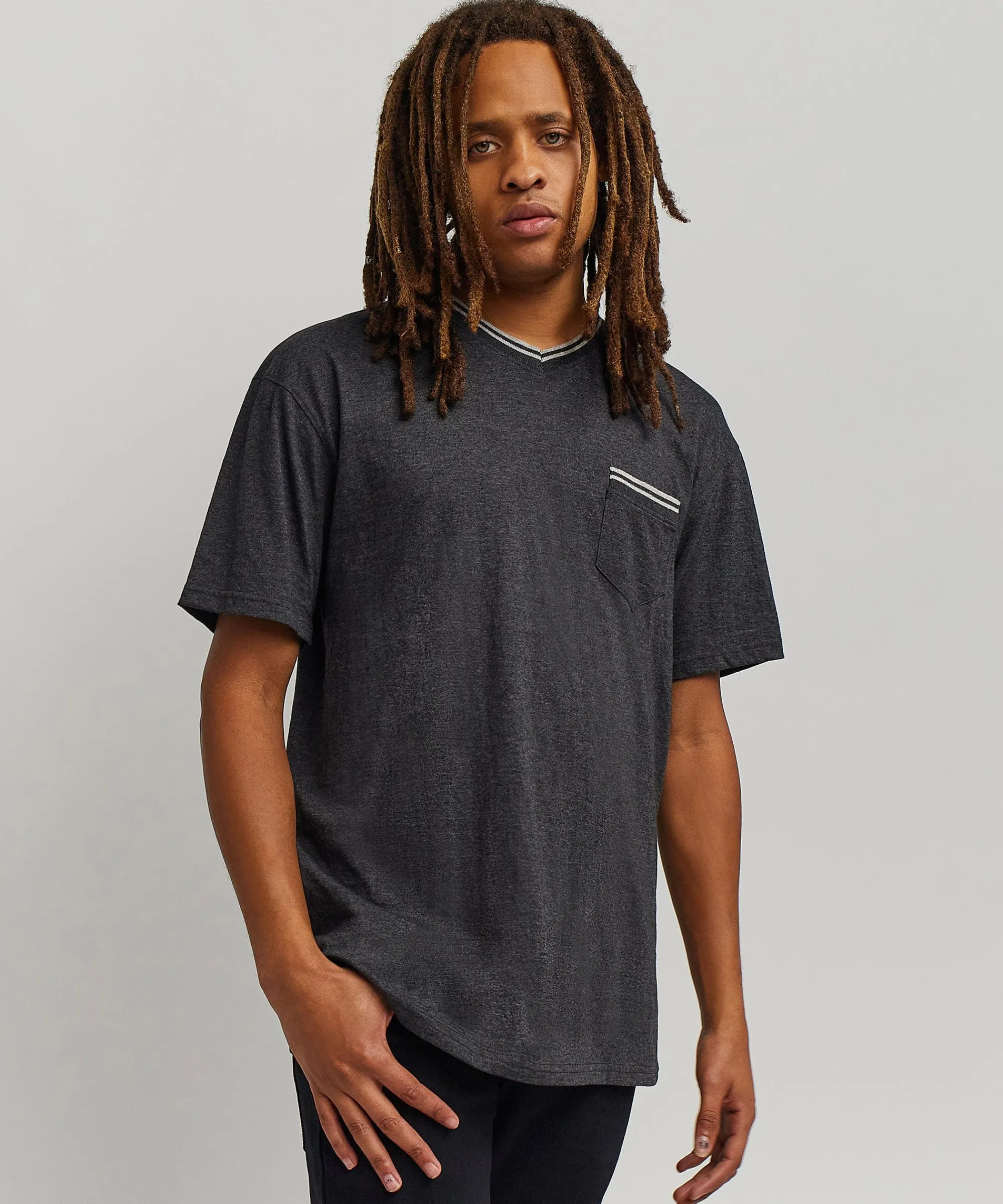 pocket_stripe_contrast_short_sleeve_tee__charcoal_4.webp New Pocket Stripe Contrast Short Sleeve Tee - Charcoal Graphic Tees