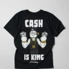 Cheap Popeye Cash Is King Short Sleeve Tee - Black Graphic Tees