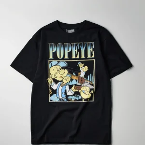 Clearance Popeye NY Short Sleeve Tee - Black Graphic Tees