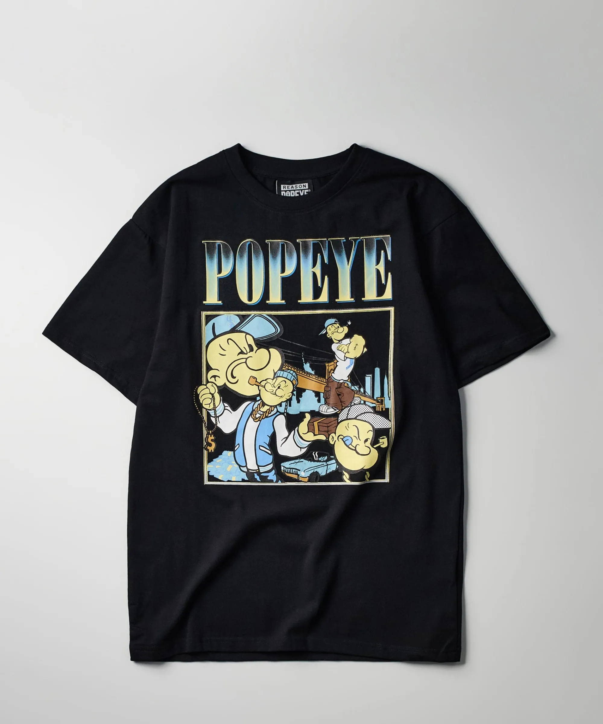 popeye_ny_short_sleeve_tee__black_0.webp Clearance Popeye NY Short Sleeve Tee - Black Graphic Tees