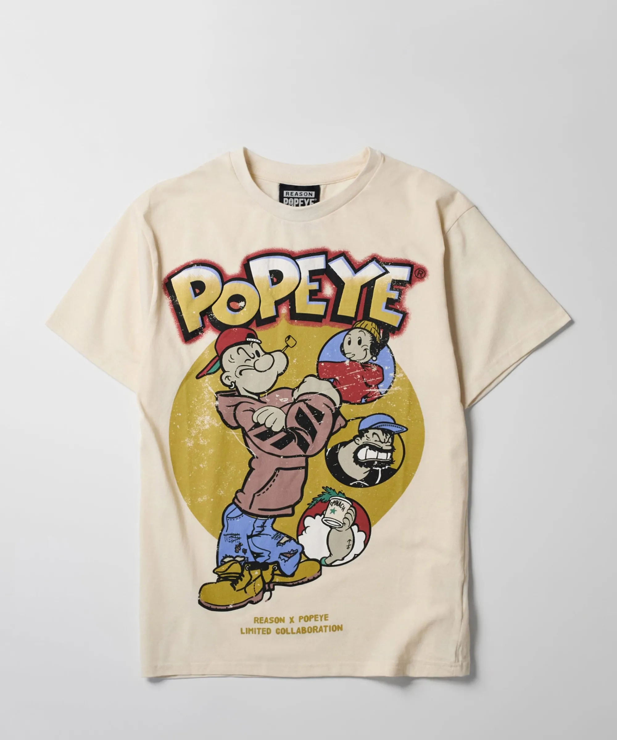 popeye_short_sleeve_tee__khaki_0.webp Hot Popeye Short Sleeve Tee - Khaki Graphic Tees