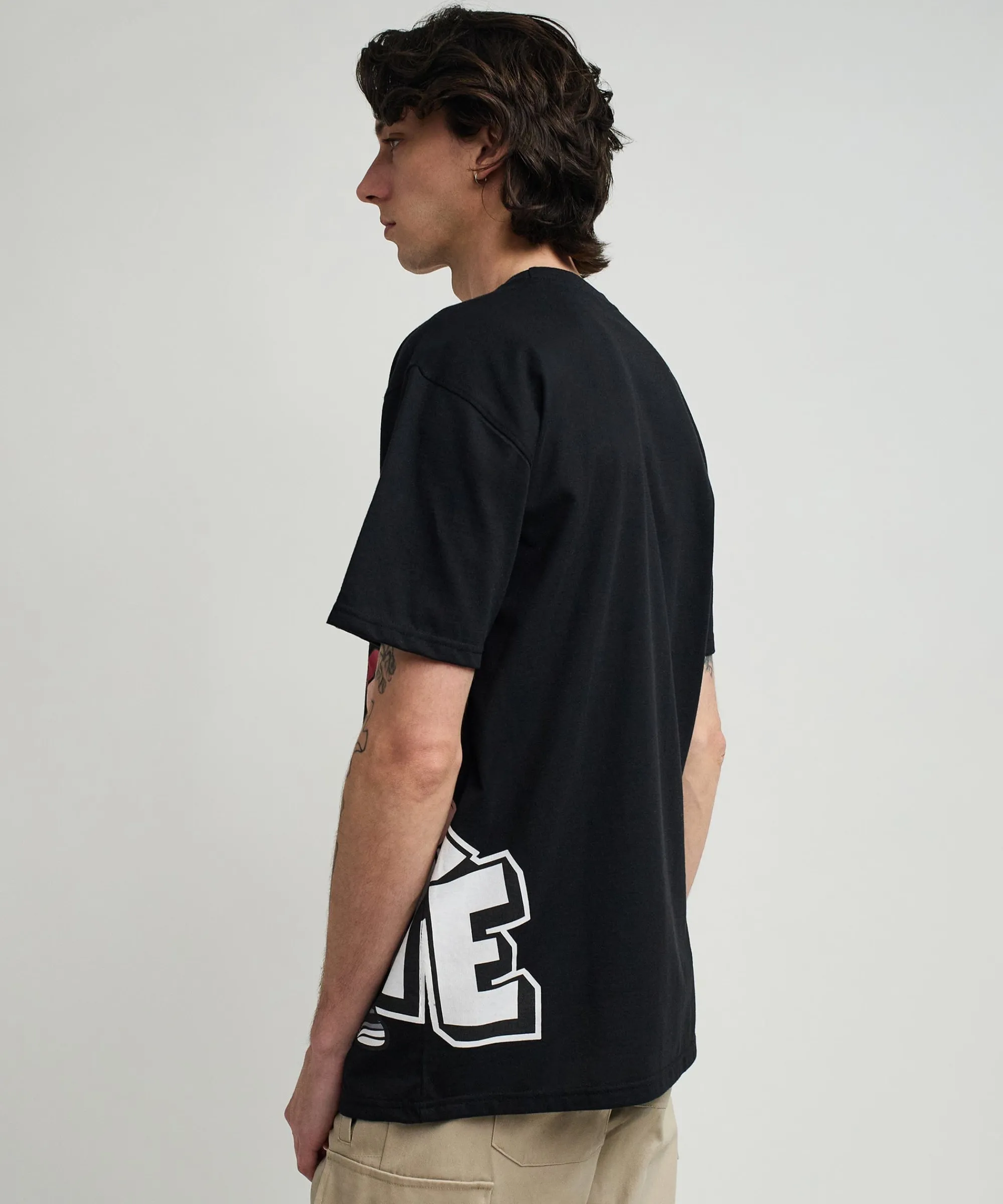 popeye_side_print_short_sleeve_tee__black_6.webp Cheap Popeye Side Print Short Sleeve Tee - Black Graphic Tees