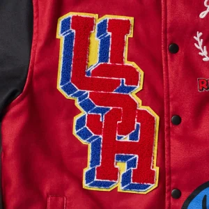 Hot Popeye USA Wool Varsity Jacket - Red Varsity Jackets