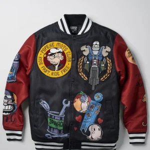 Clearance Popeye Wool Varsity Jacket Varsity Jackets