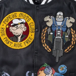 Clearance Popeye Wool Varsity Jacket Varsity Jackets