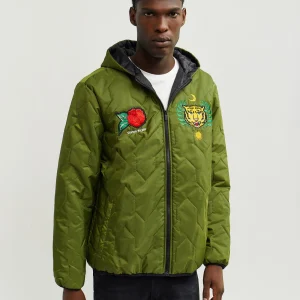 Best Sale Quilted Hooded Jacket - Olive Green Quilted Jackets