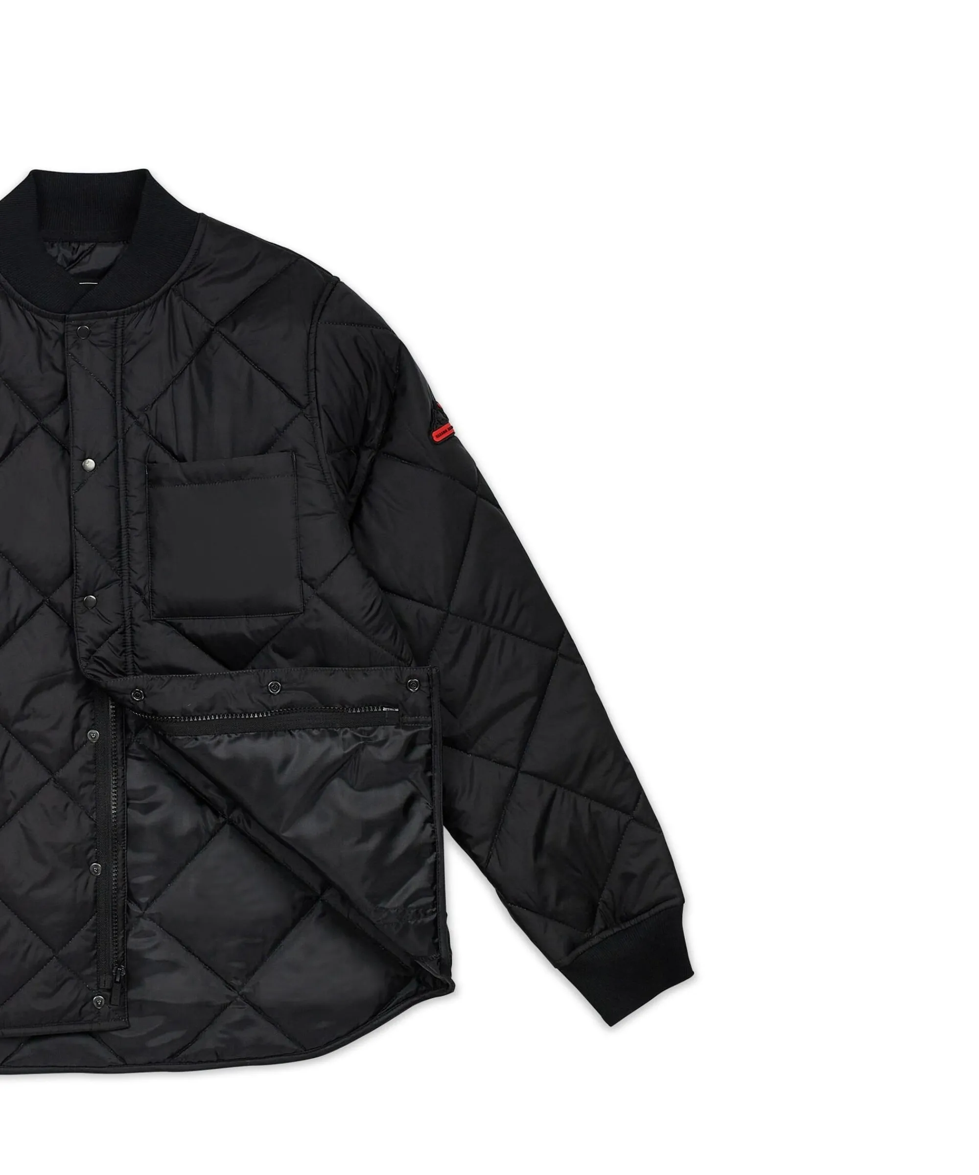 quilted_shirt_jacket_with_lining__black_2.webp Fashion Quilted Shirt Jacket With Lining - Black Quilted Jackets