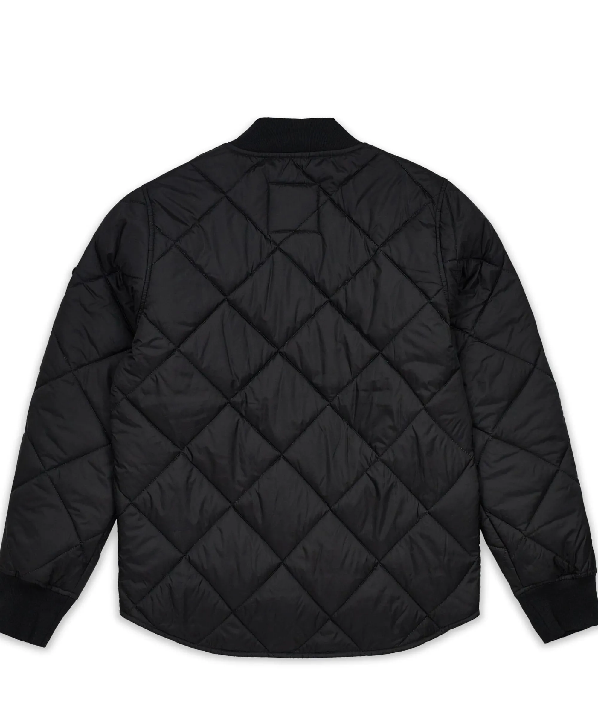 quilted_shirt_jacket_with_lining__black_3.webp Fashion Quilted Shirt Jacket With Lining - Black Quilted Jackets
