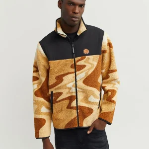 Sale RB Series Sherpa Fleece Zip Up Jacket - Sunset Sherpa