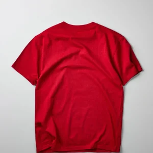 Cheap Respect Embroidered Short Sleeve Tee - Red Graphic Tees