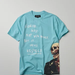 Sale Respect Oversized Short Sleeve Tee - Light Blue Oversized Tees | Graphic Tees