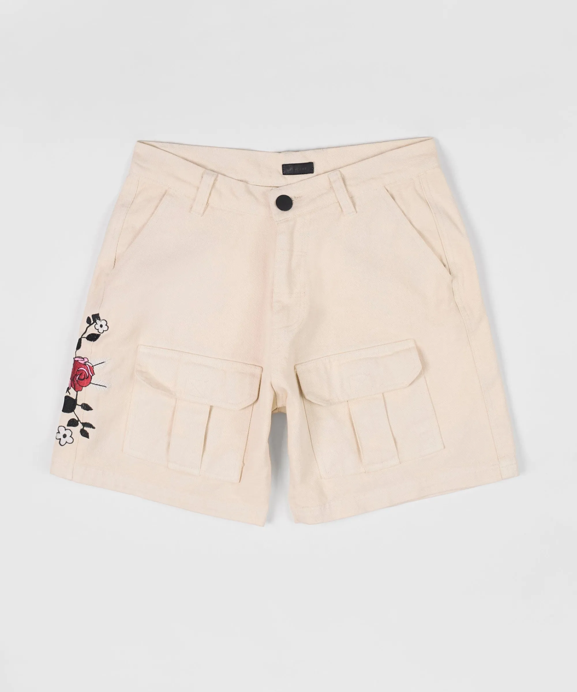 roses_woven_shorts__cream_0.webp Fashion Roses Woven Shorts - Cream Shorts