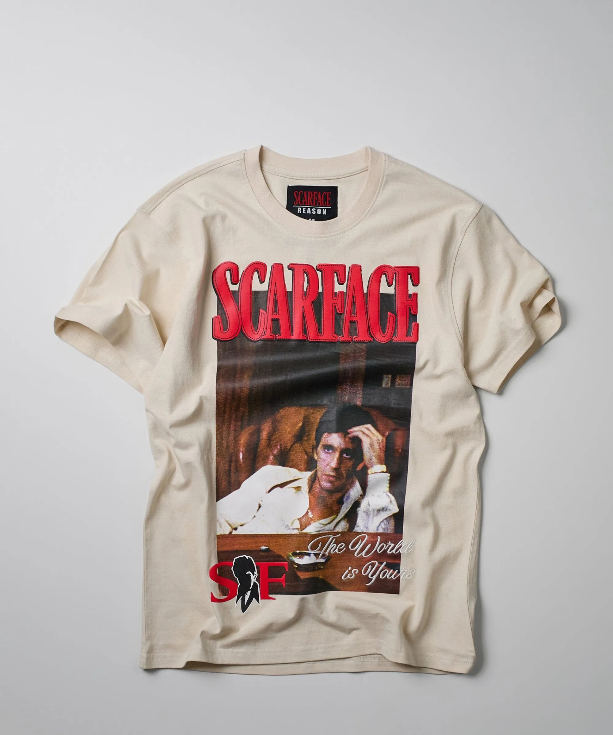 scarface_artist_short_sleeve_tee__khaki_3.webp Cheap Scarface™ Artist Short Sleeve Tee - Khaki Graphic Tees