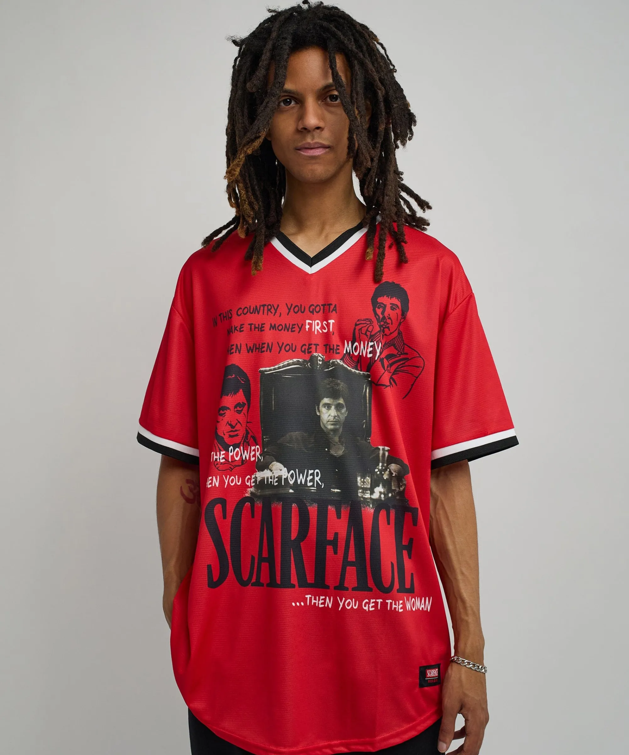scarface_baseball_jersey__red_0.webp Flash Sale Scarface™ Baseball Jersey - Red Jerseys