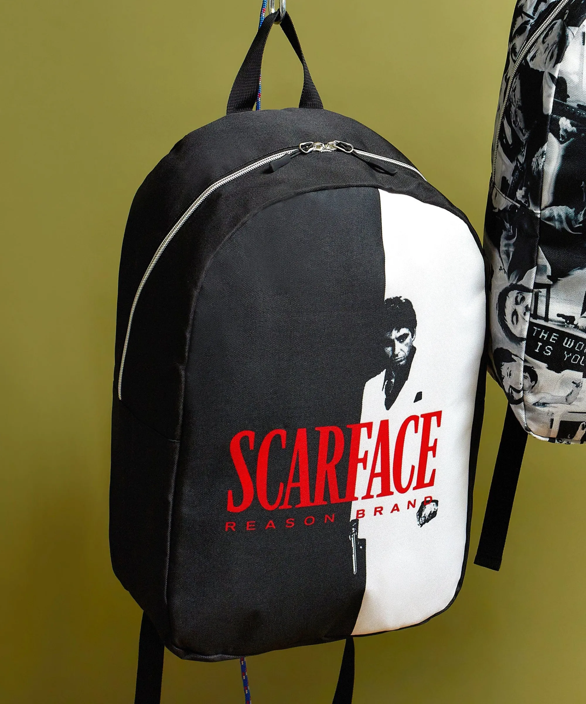 scarface_black_and_white_backpack_0.webp Cheap Scarface™ Black And White Backpack Bags
