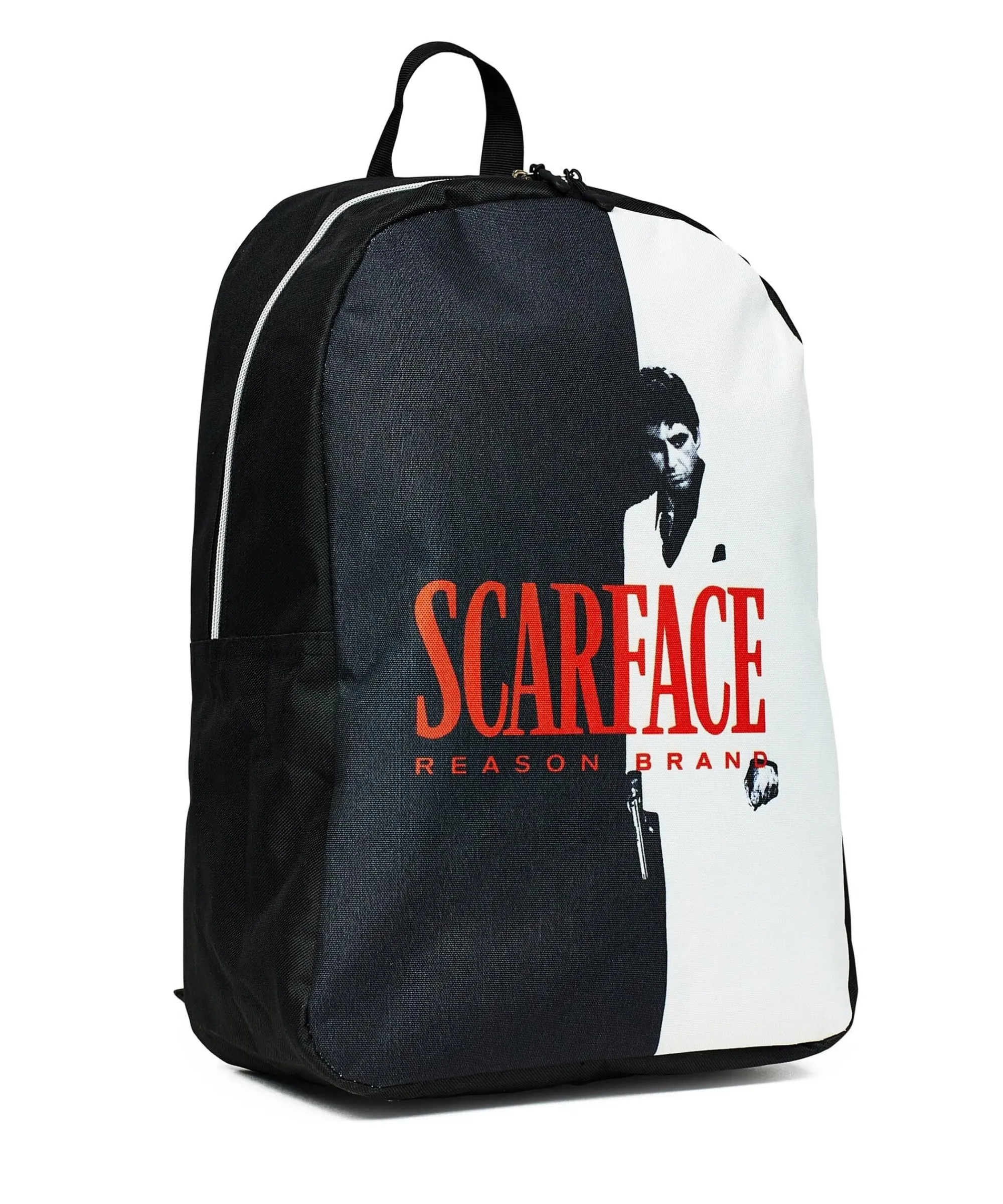 scarface_black_and_white_backpack_2.webp Cheap Scarface™ Black And White Backpack Bags