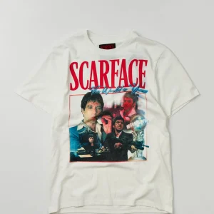 Cheap Scarface™ Box Short Sleeve Tee - White Graphic Tees